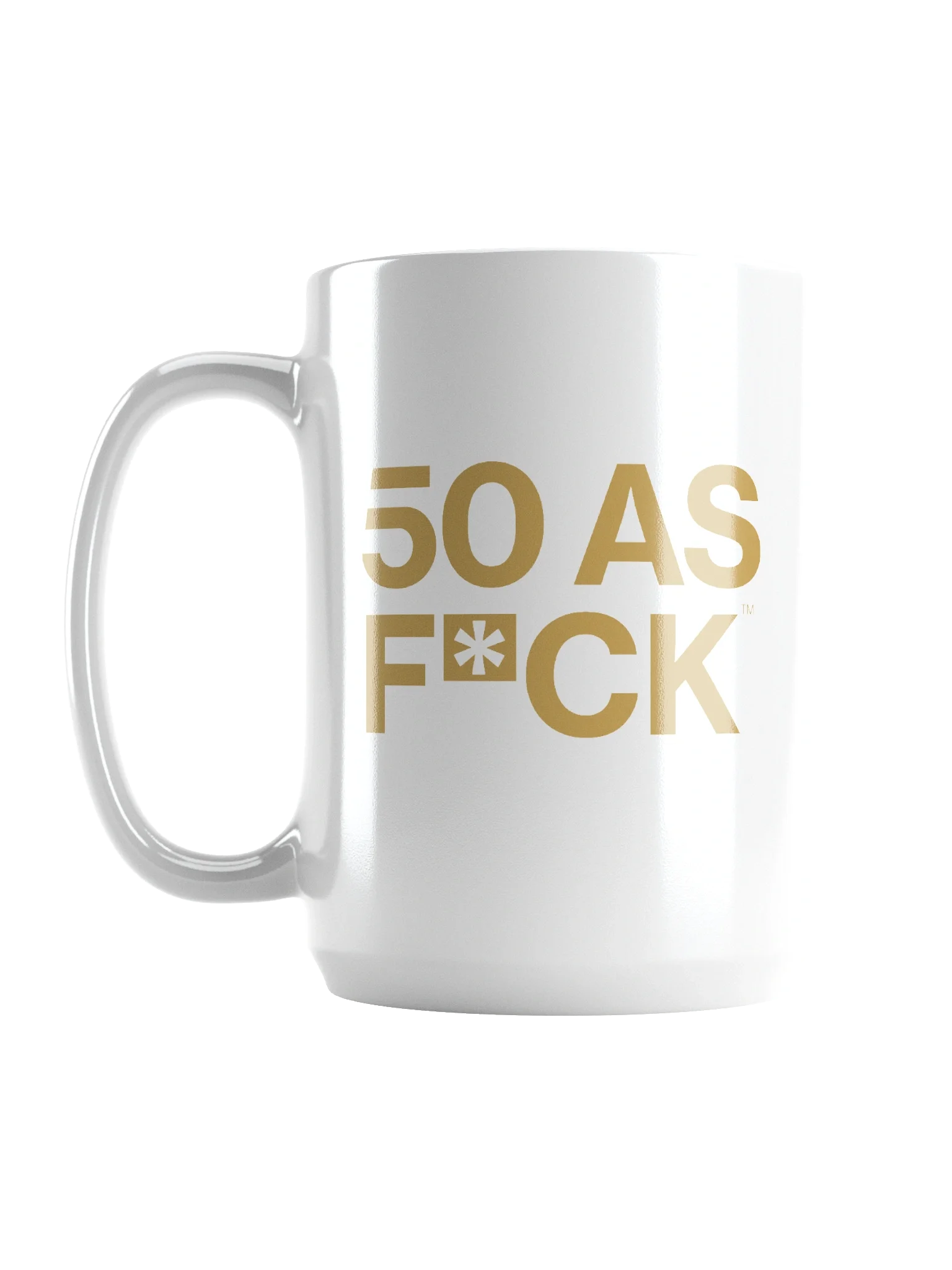 50 as FCK™ - White Glossy Mug product image (1)