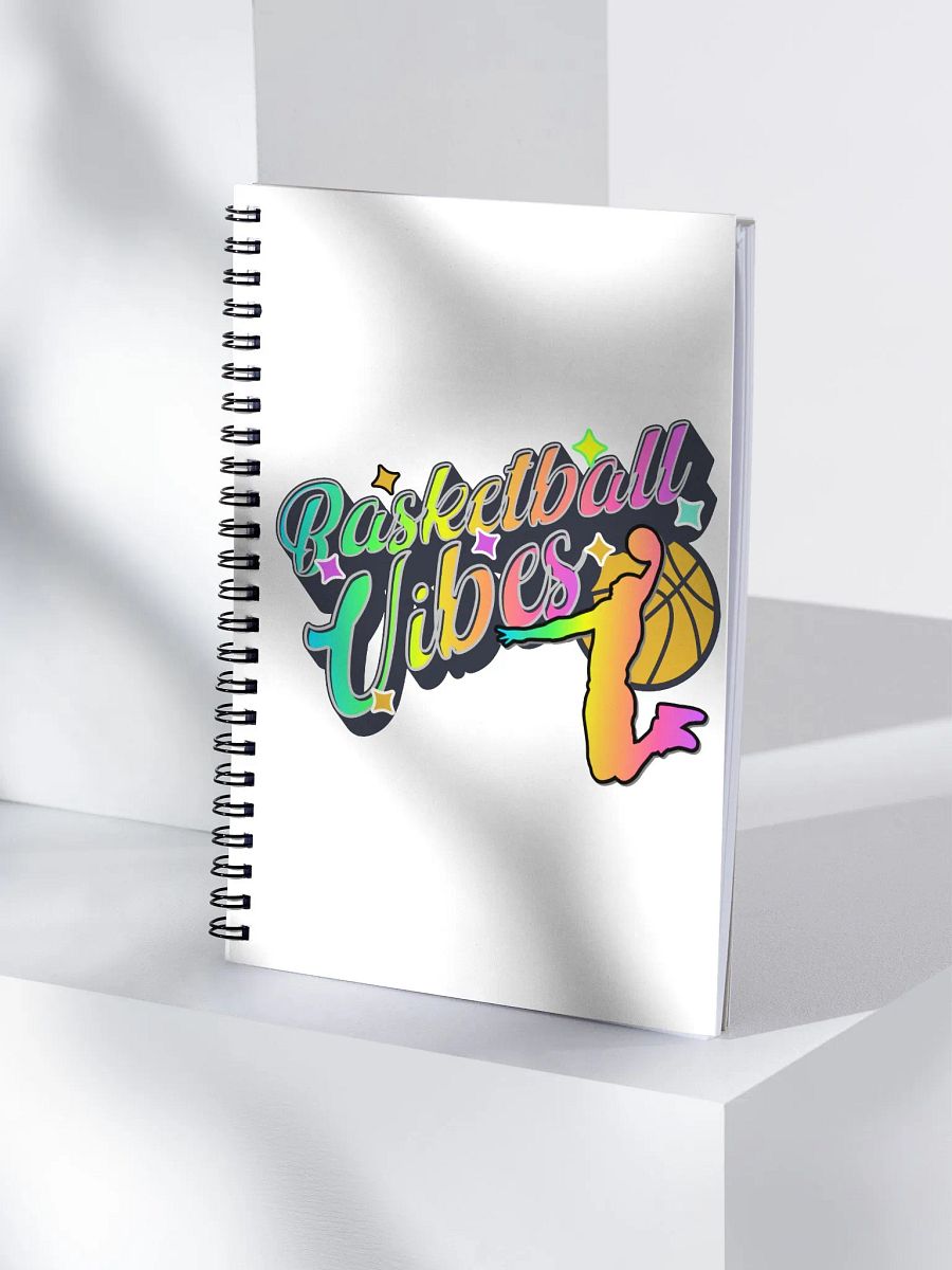 Basketball Vibes Rainbow Dreams Spiral Notebook product image (3)