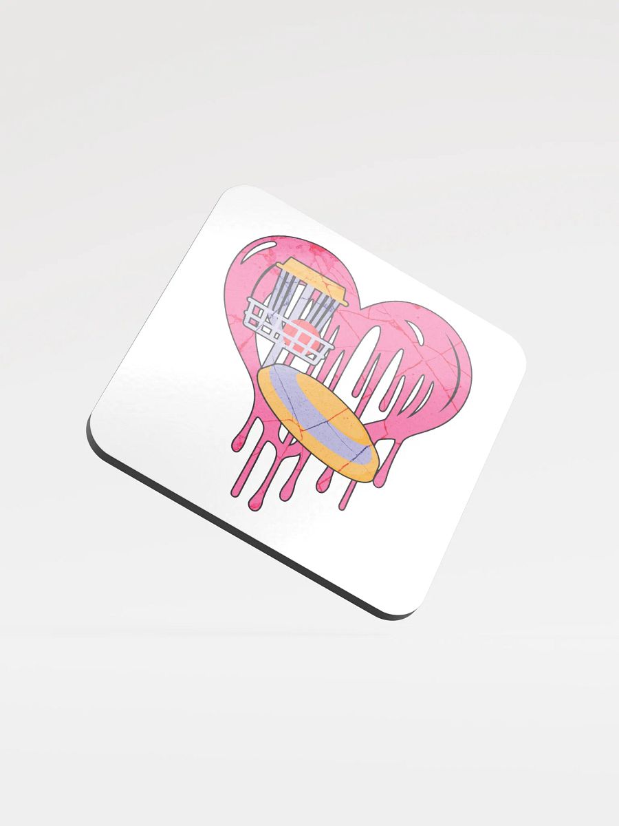 Heart Disc Golf Glossed Coaster product image (2)