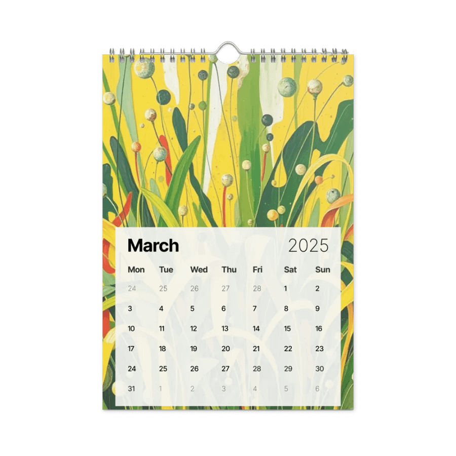 ART ABSTRACT WALL CALENDAR 2025 product image (9)