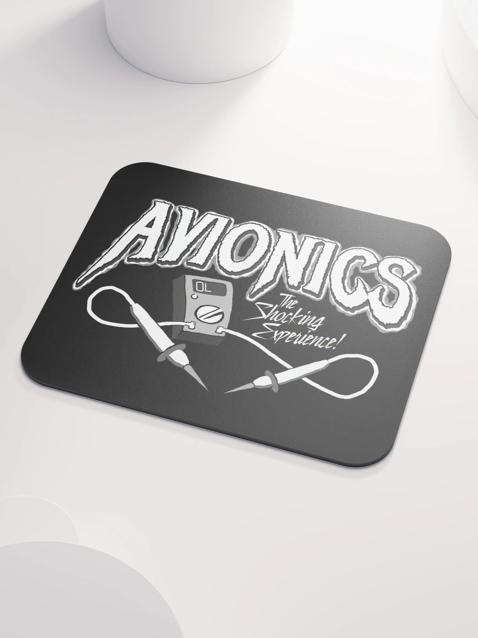 "AVIONICS" B/W Mousepad product image (3)