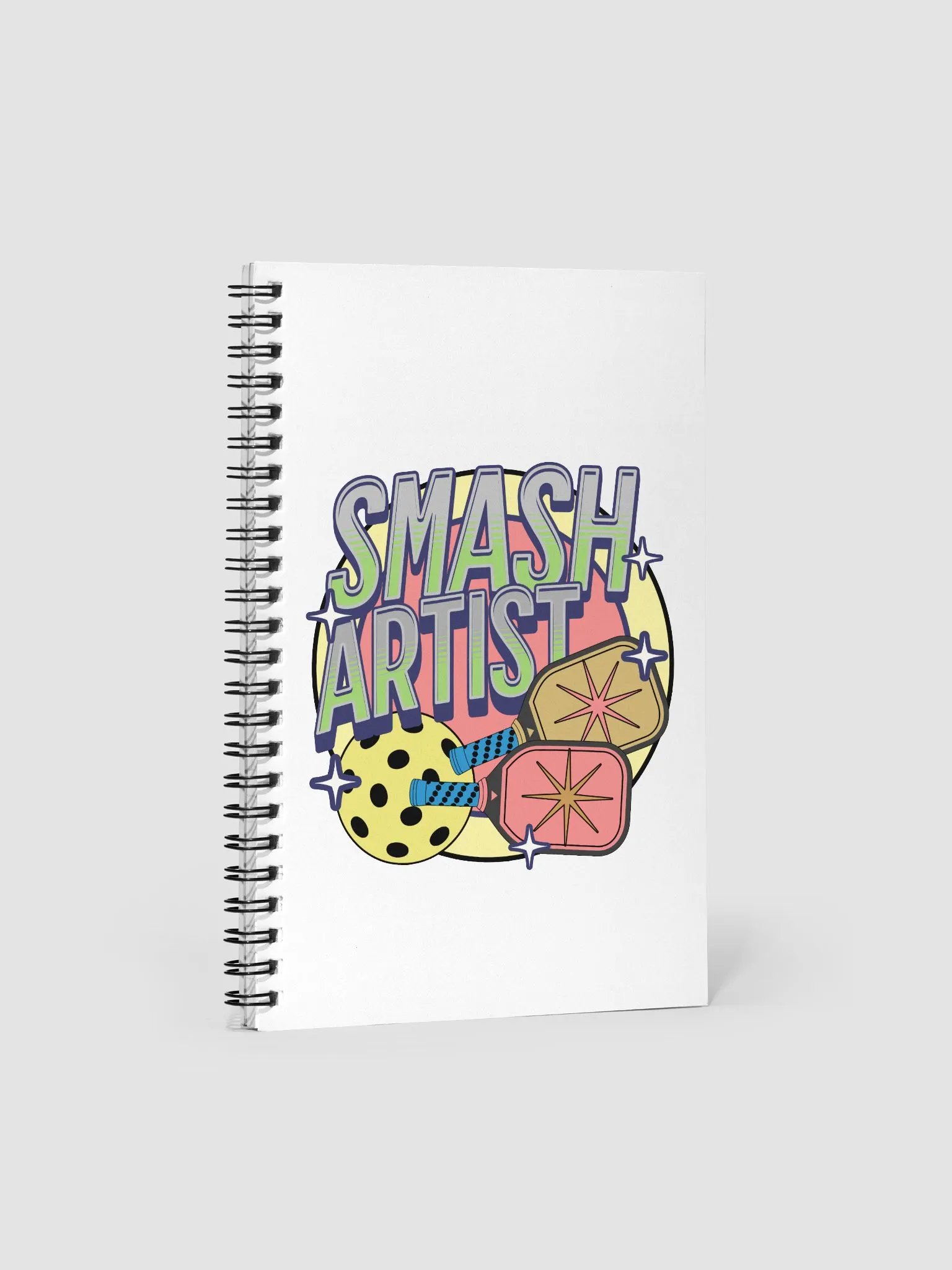 Smash Artist Pickleball Stary Notebook product image (1)