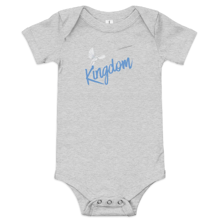BELLA+CANVAS BABY SHORT SLEEVE ONE PIECE KINGDOM product image (1)