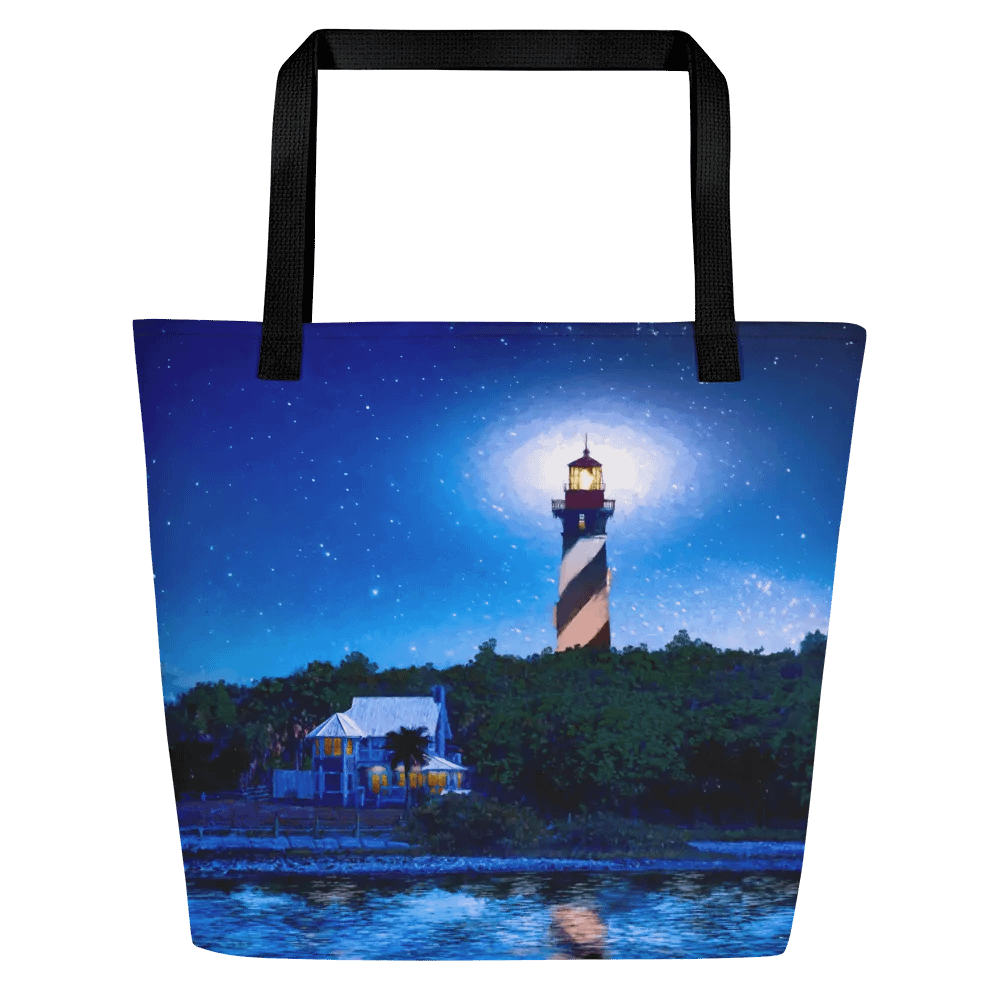 St. Augustine Lighthouse – Florida Starry Night Tote Bag product image (7)
