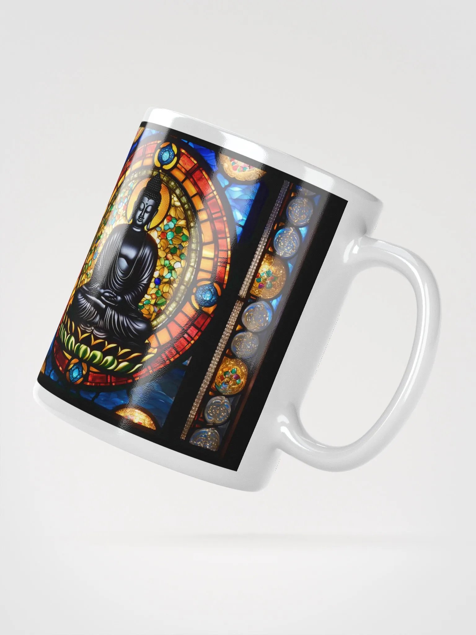 #003 Obsidian Buddha Stained Glass Mug product image (4)
