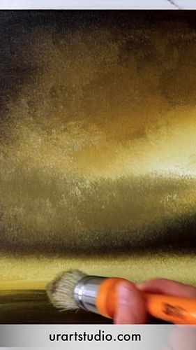 Painting Beautiful Sunset hidden behind Clouds | Acrylics #stepbystepart #paintingtechniques  #art 
BRUSHES - https://urartst...