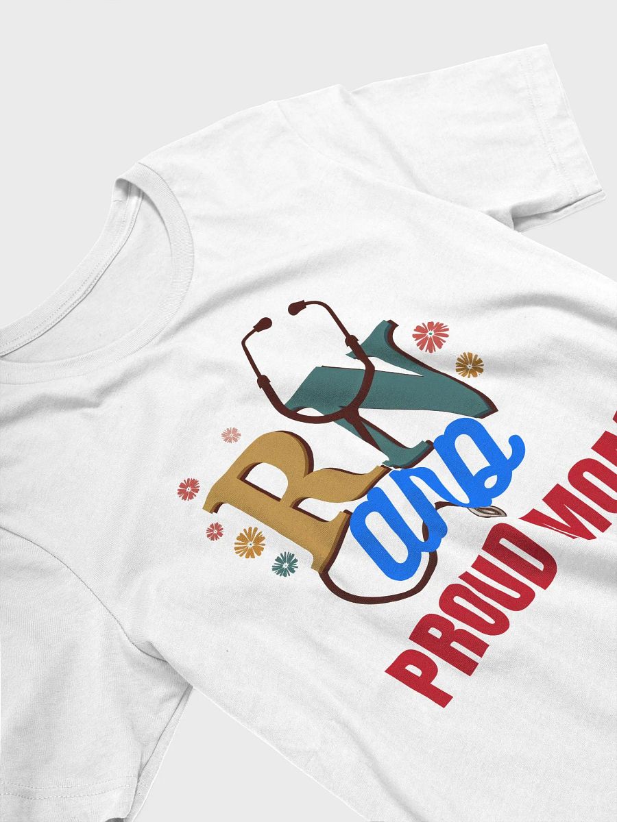 RN and Proud Mom Stethoscope T-Shirt product image (8)