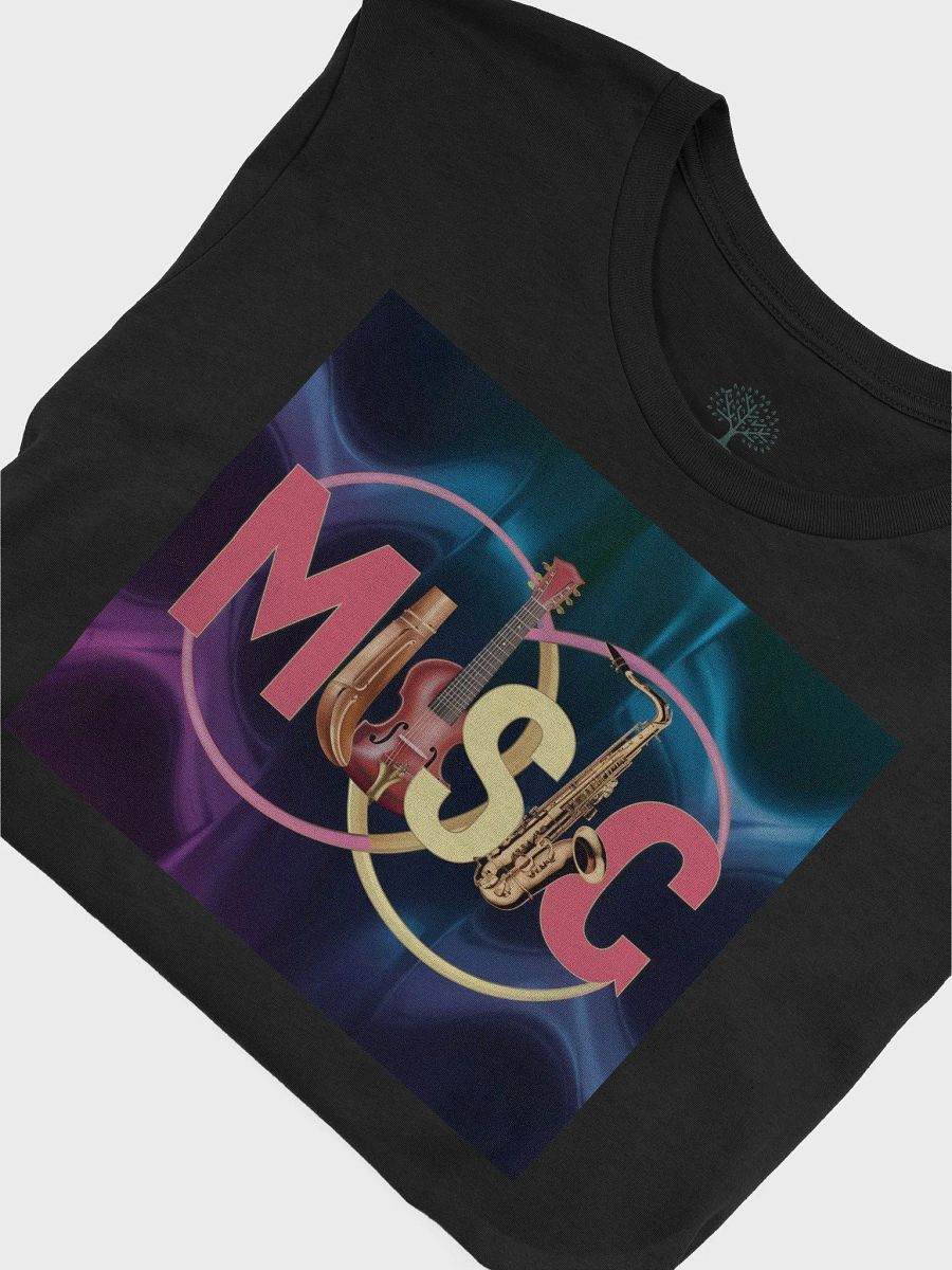Graphic Grove Unisex Neon Music T-Shirt - Sax & Mic Design product image (7)