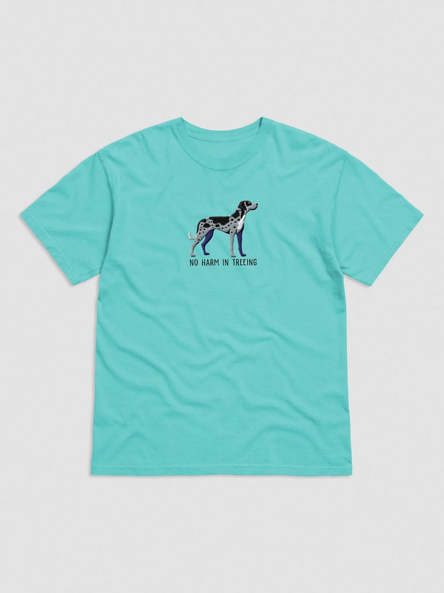 No Harm Treeing T-Shirt(Embroidered) of a Catahoula Leopard Dog(Blue Leopard) product image (25)