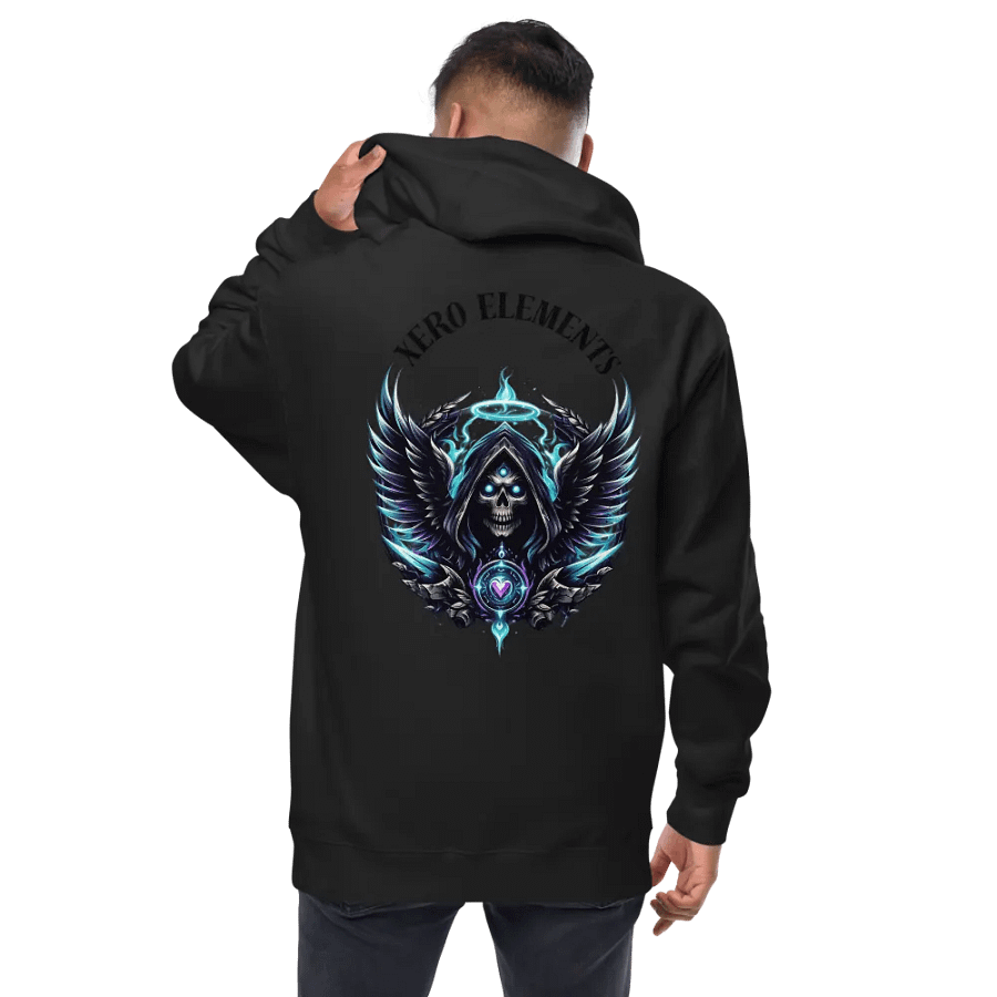 Angel of Death Zip up Fleece Hoodie. product image (14)