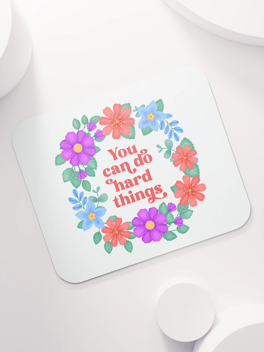 You can do hard things - Mouse Pad White product image (7)