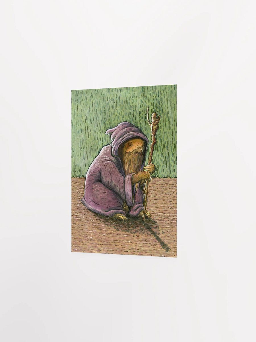 Sloth Wizard Print product image (2)