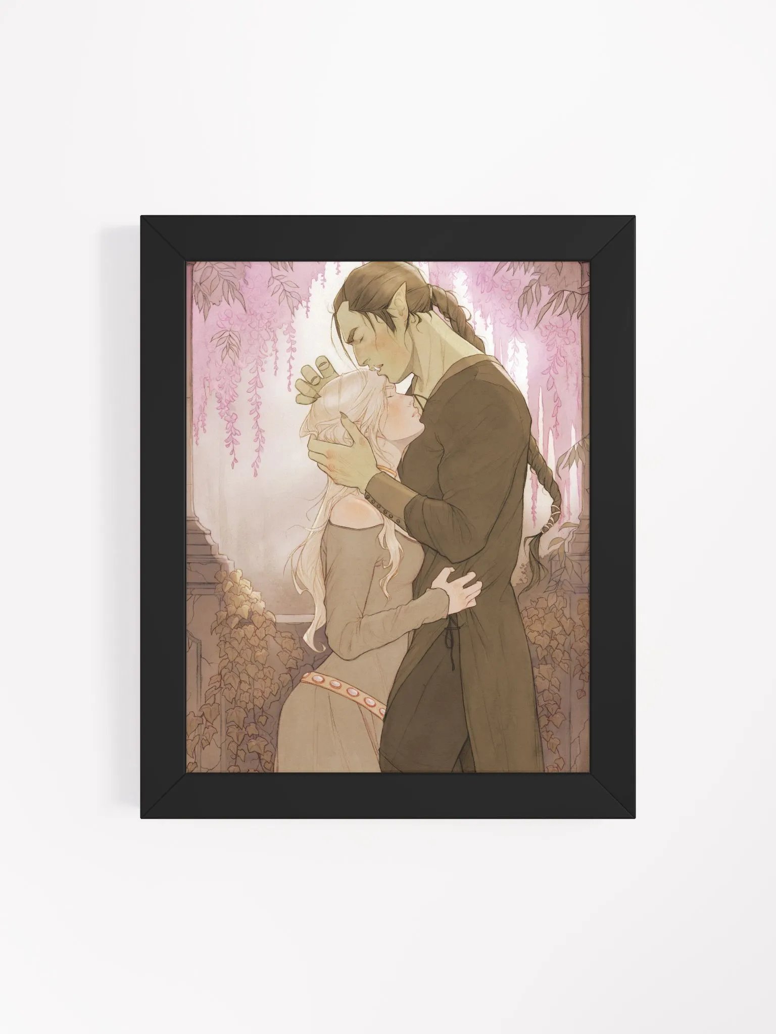 The Librarian and the Orc Framed Art Print, by E.K. Belsher product image (4)