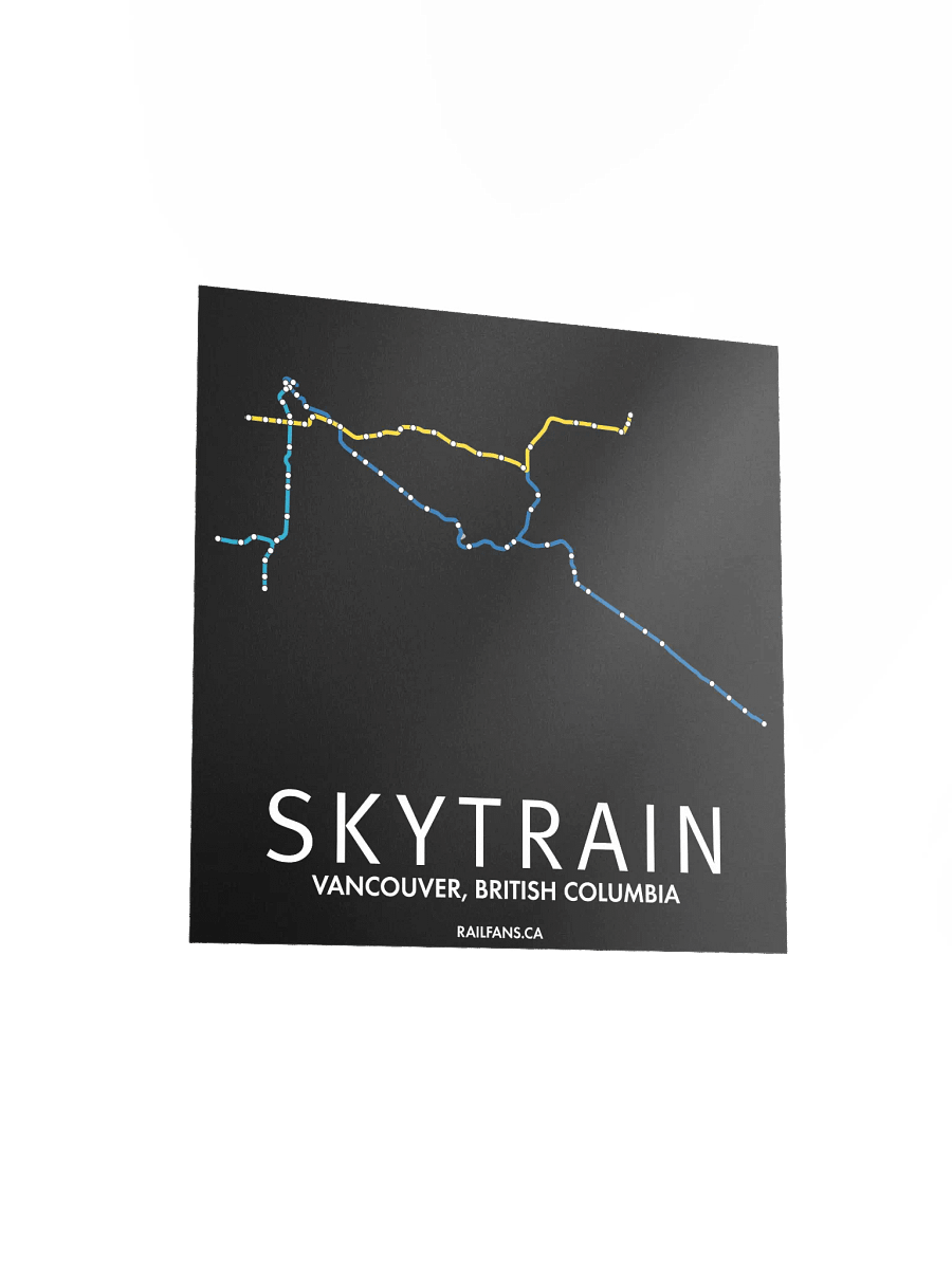 The Rail Fans Canada Transit Map - SkyTrain product image (3)