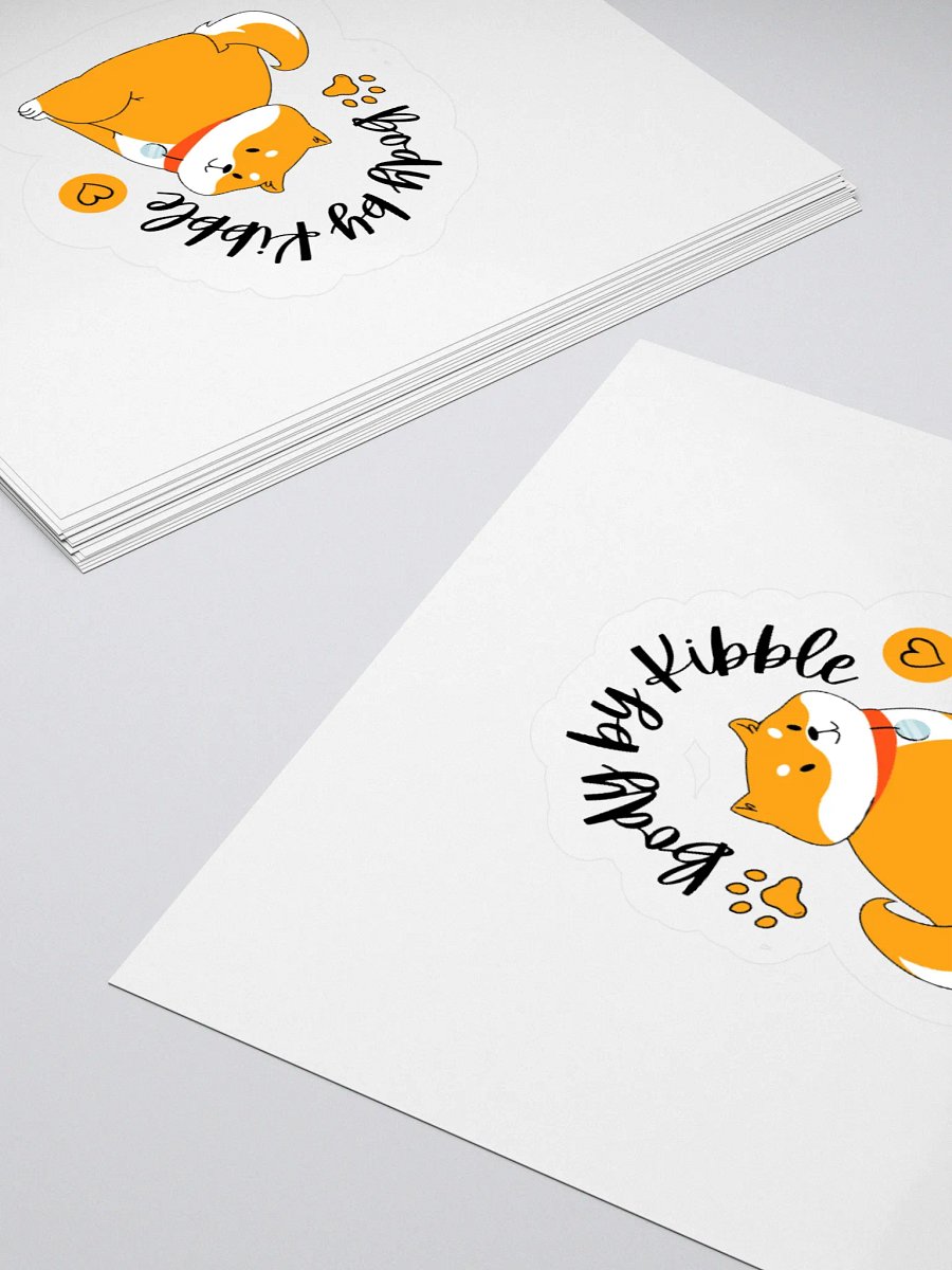Charming Doggy Kiss Cut Stickers product image (12)