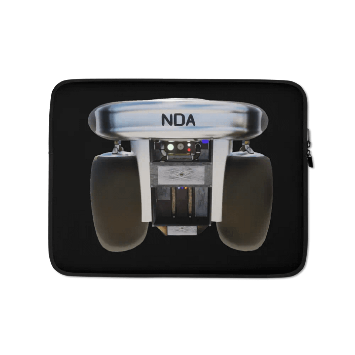 NDA Jetpack Black Laptop Sleeve product image (1)
