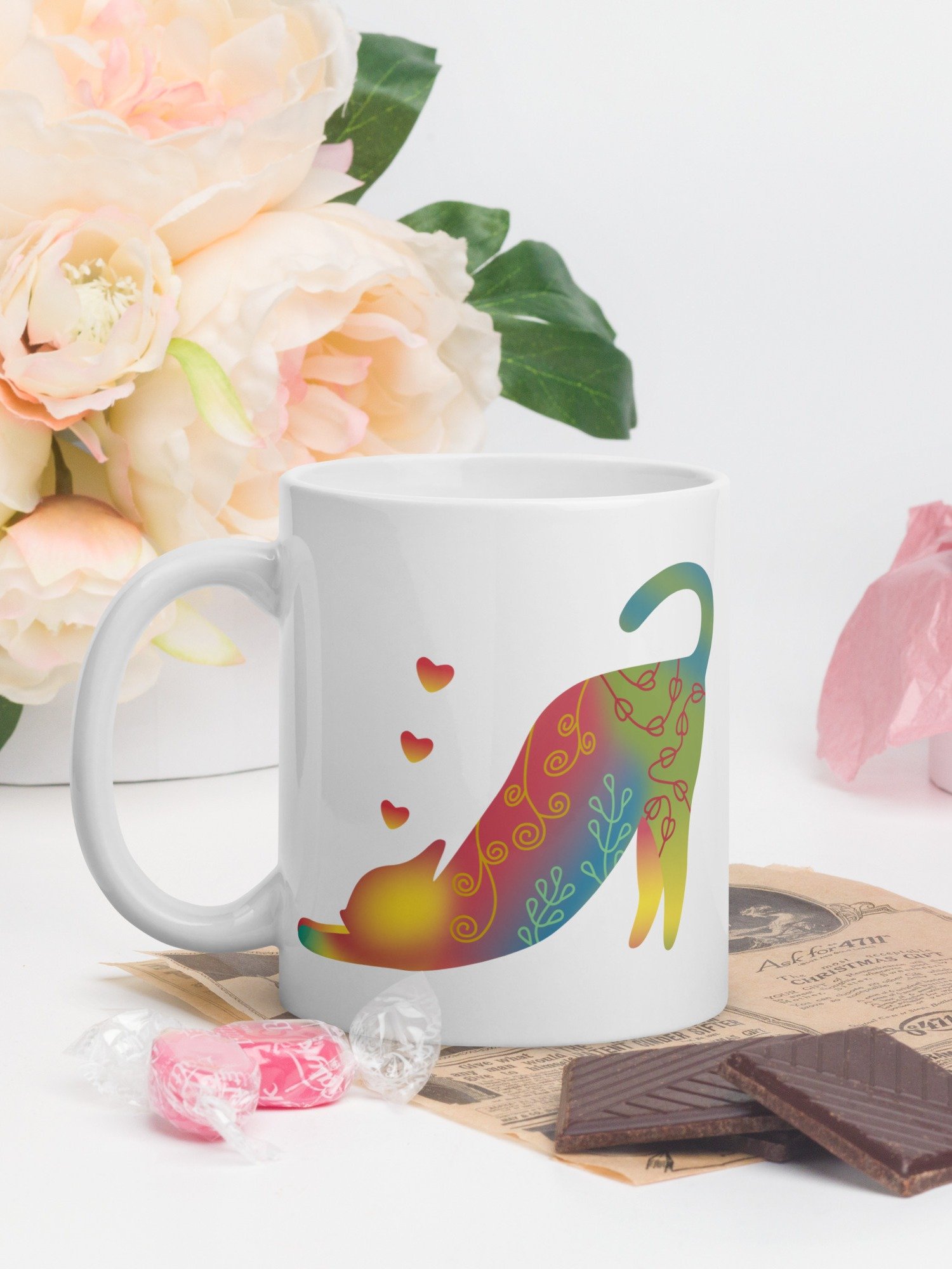 Streching Cat 11 oz Mug product image (2)