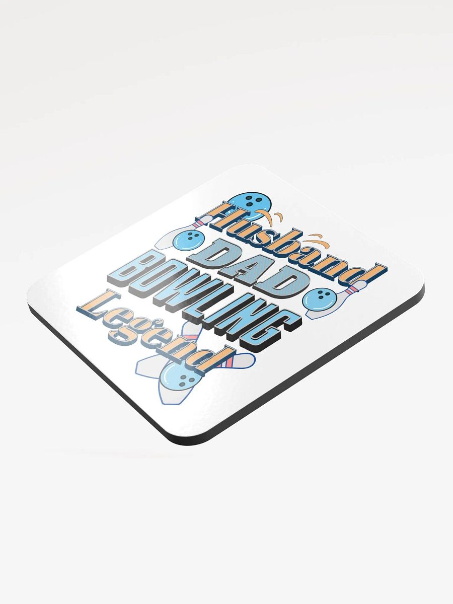 Husband Dad Bowling Legend Cork Coaster product image (3)