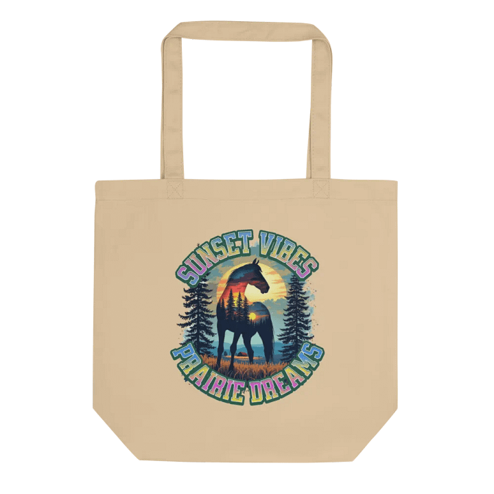 Sunset Vibes Prairie Dreams Horse Eco Tote Bag product image (1)