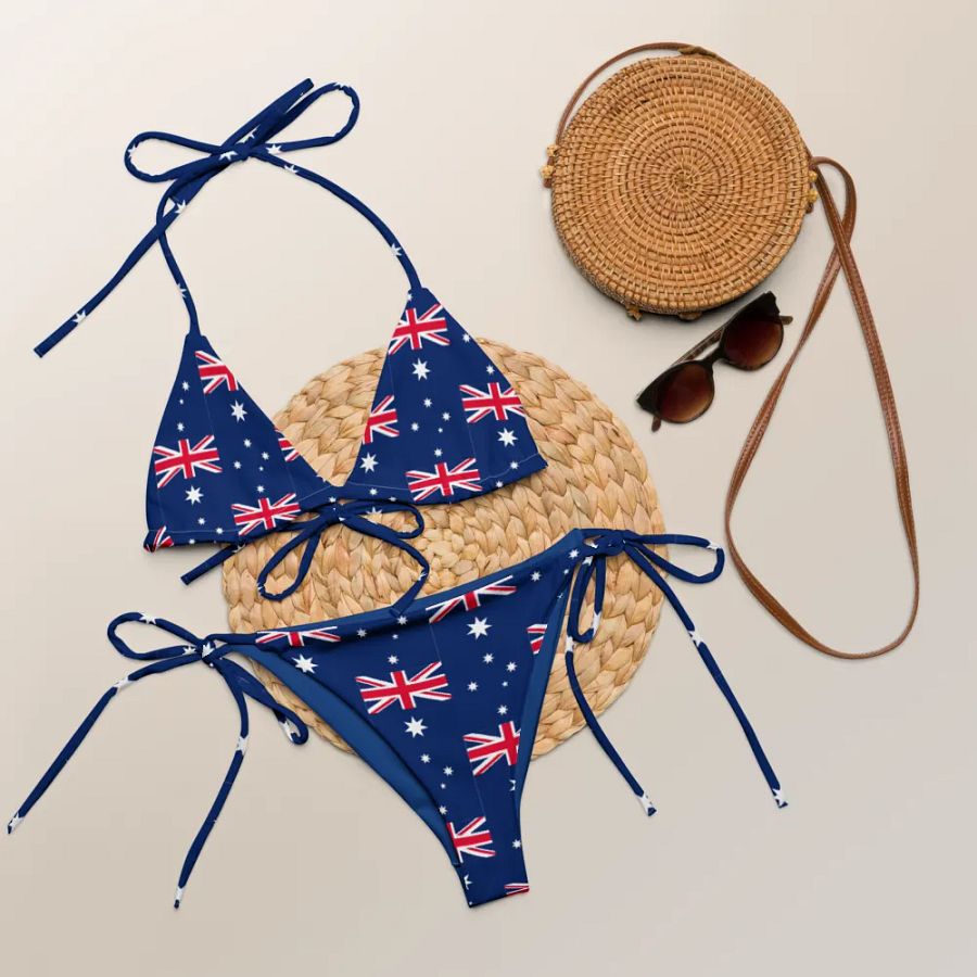 Women's Aussie Flag All-Over Bikini product image (8)
