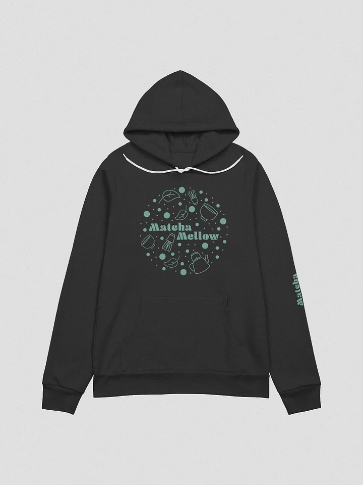 MatchaMellow Hoodie circle logo with teal logo product image (1)