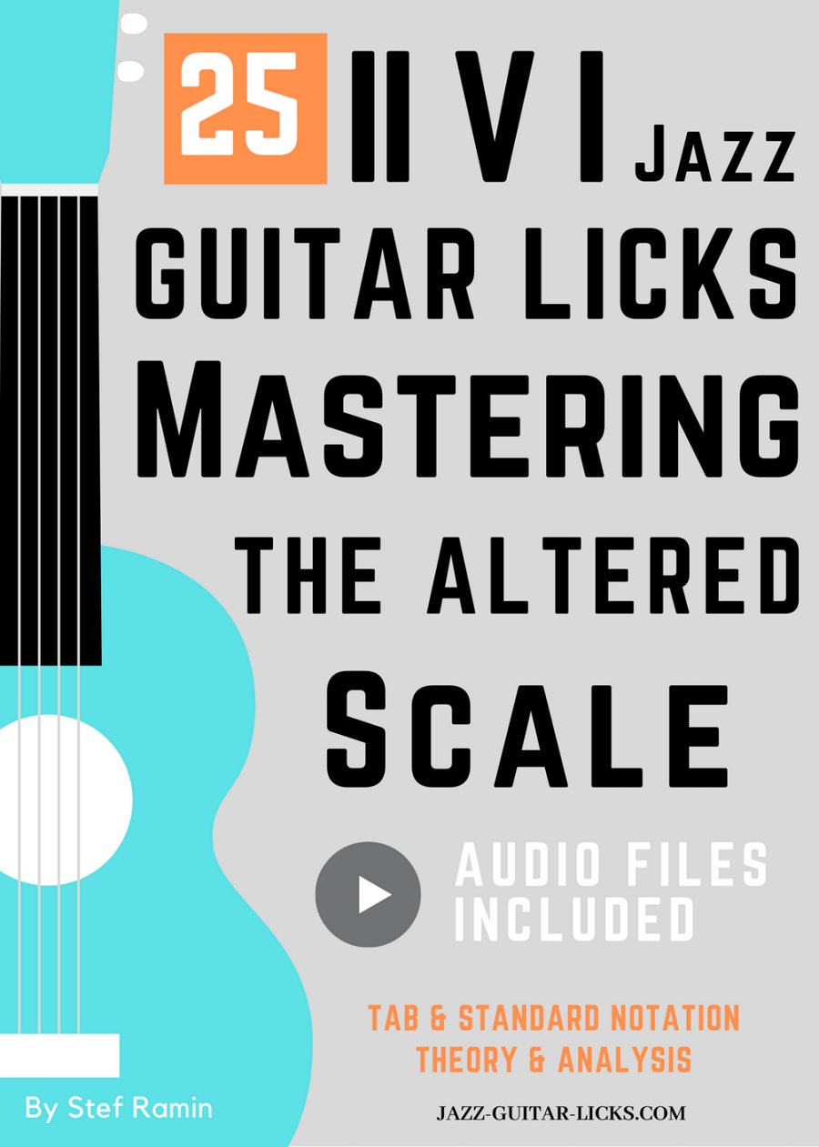 25 Altered Jazz Guitar Licks - PDF ebook Method With Audio product image (1)