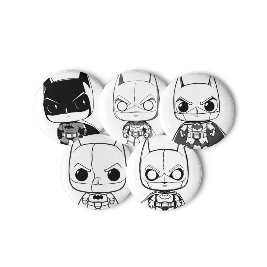 Black & White Bat Pinnacle Pin Collection product image (2)
