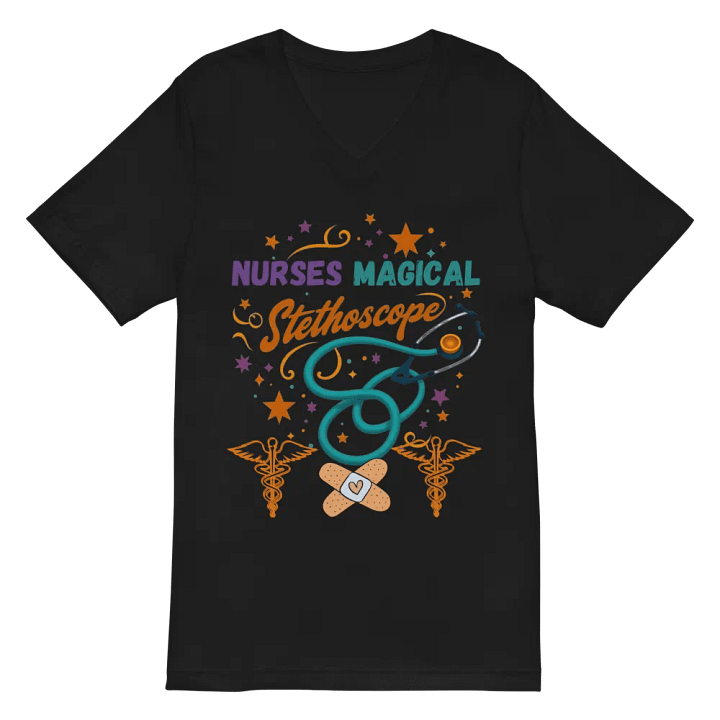 Nurses Magical Stethoscope V-Neck Tee product image (3)