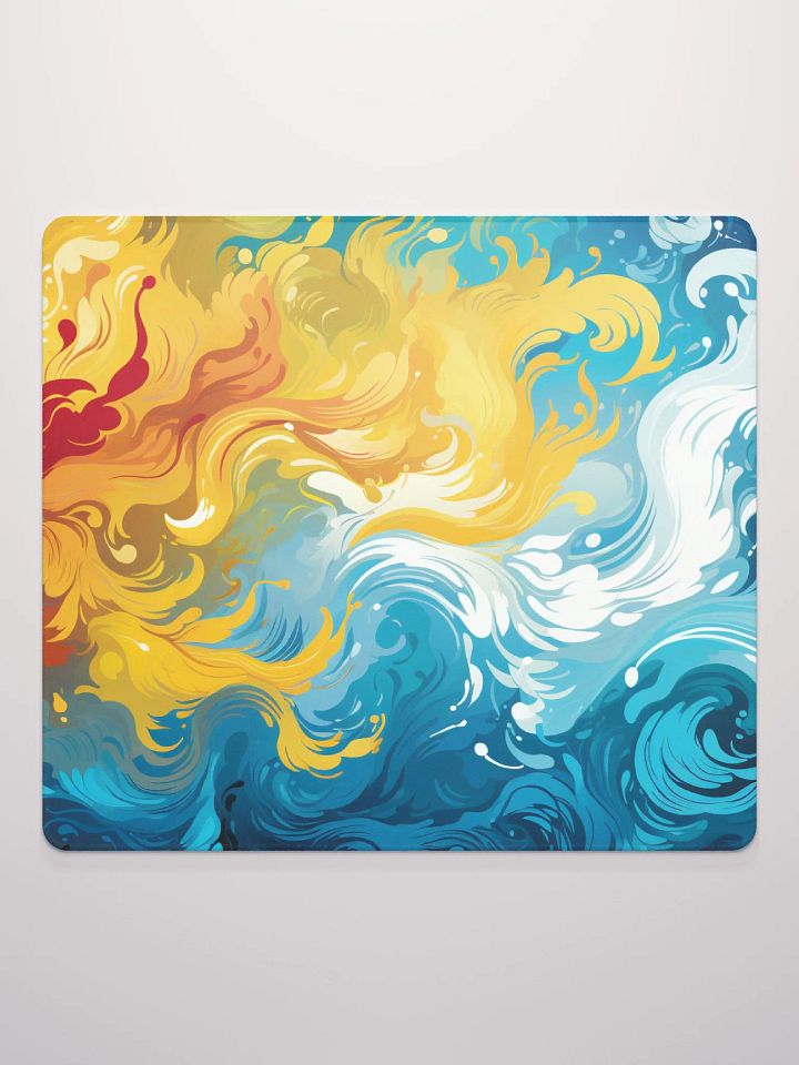 Waves of Fire and Water Mouse Pad product image (2)