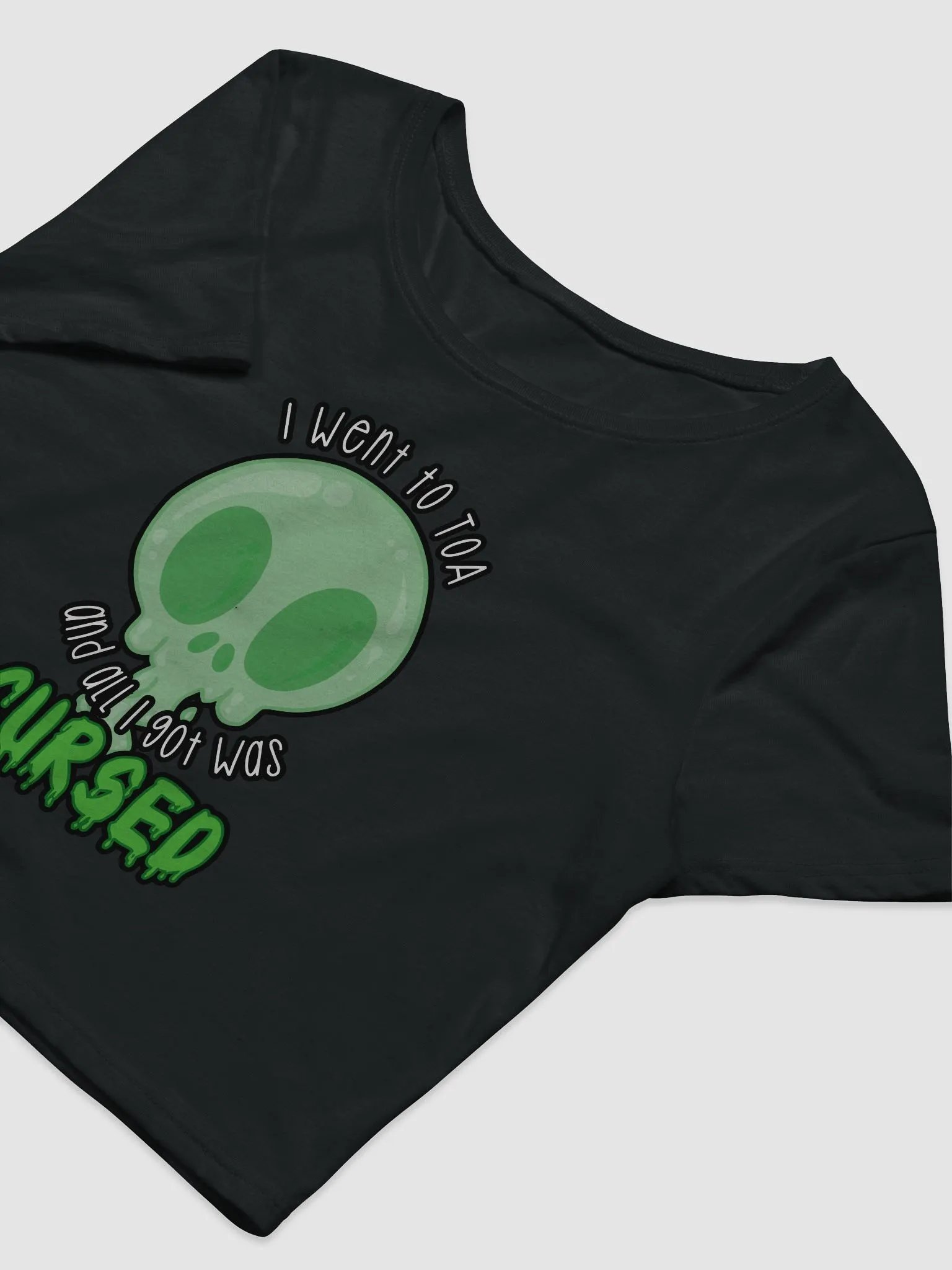 All I Got Was Cursed - Monk - Crop Tee product image (5)