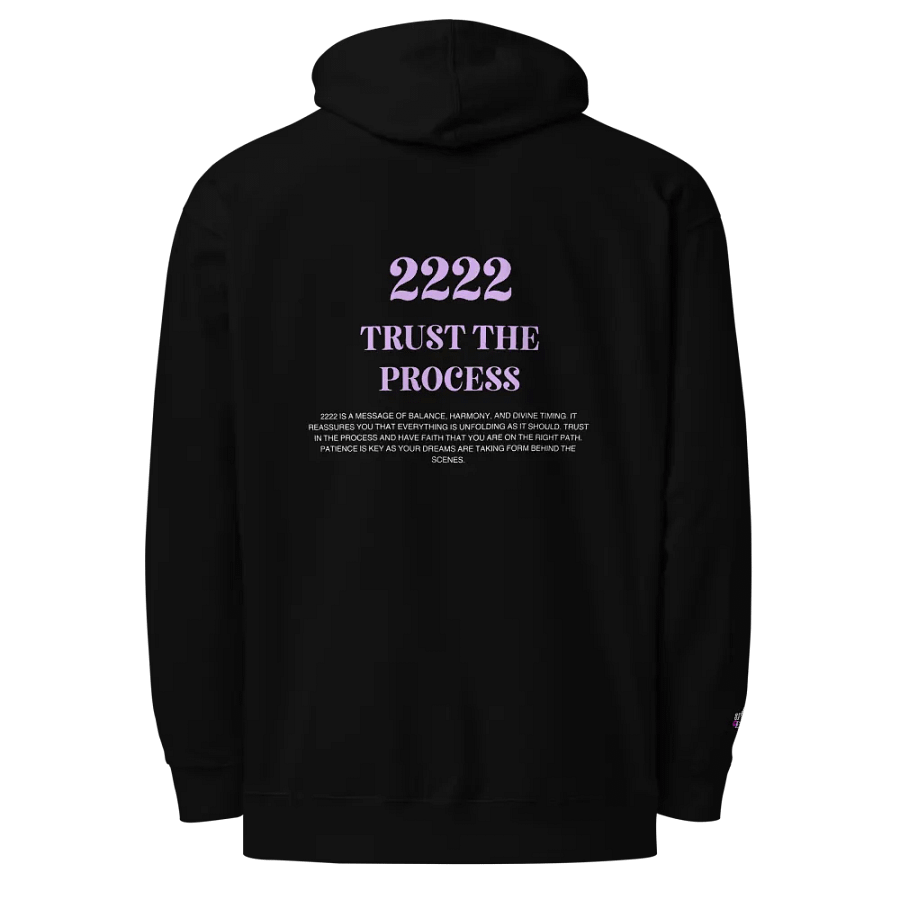 2222 Trust the Process Unisex Hoodie – Stay Balanced & Patient product image (1)