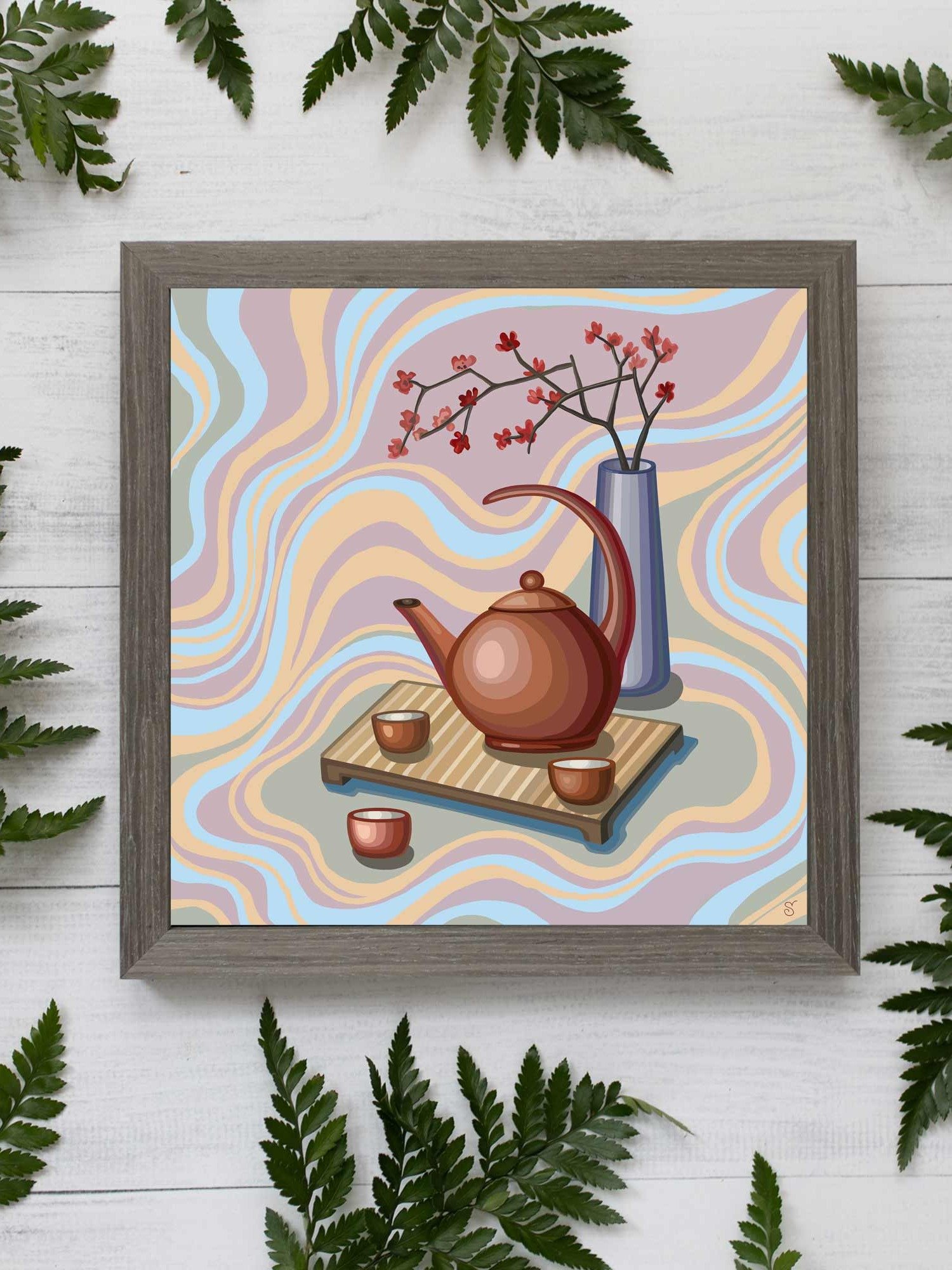 Pastel Teatime Canvas Art - Coffee Shop No. 11 product image (141)