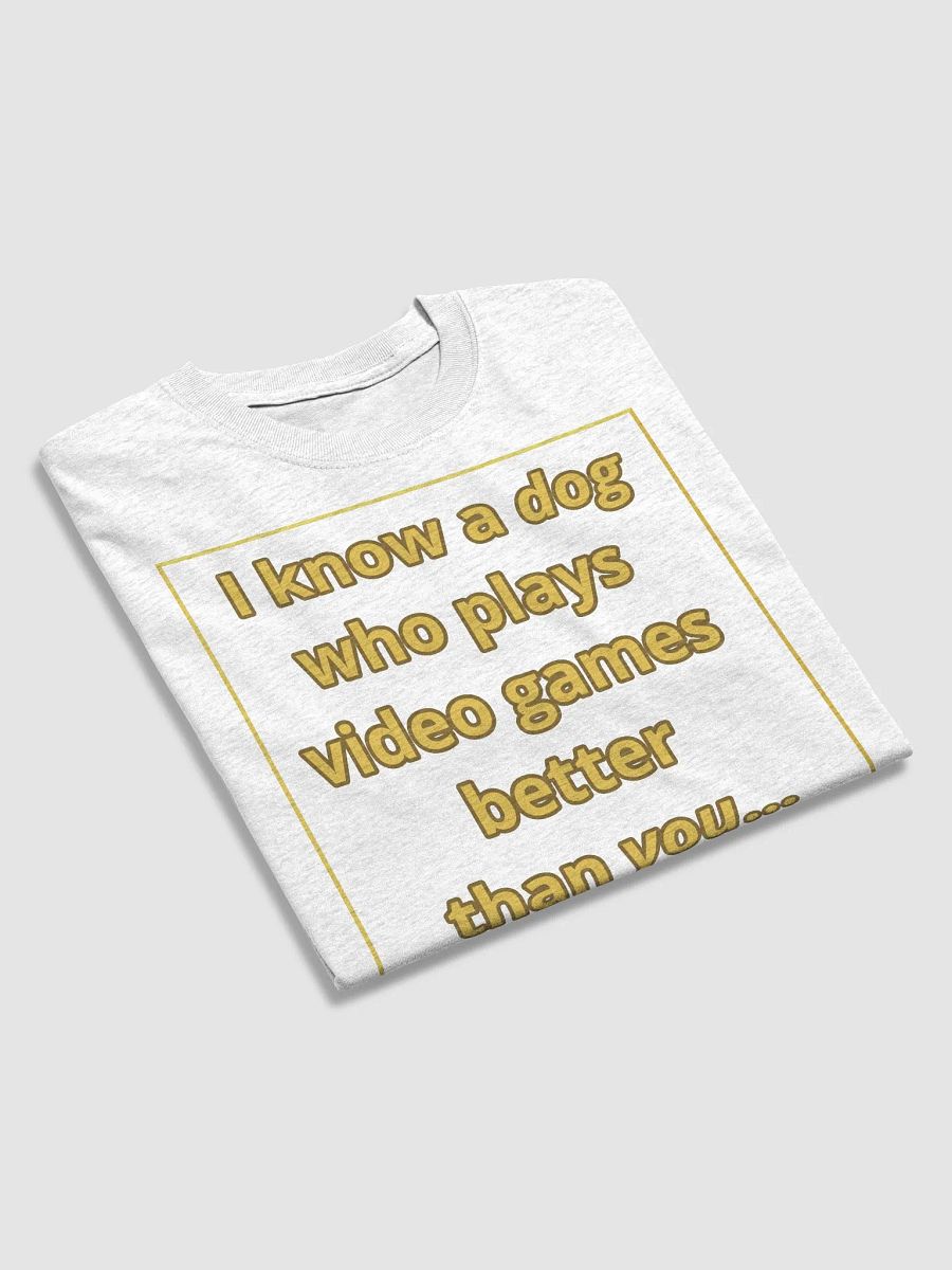 Doopsters I know a Dog Gamer T-Shirt (Light Colors) product image (3)