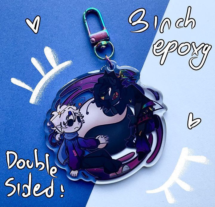 Ying Yang duo keychain product image (1)