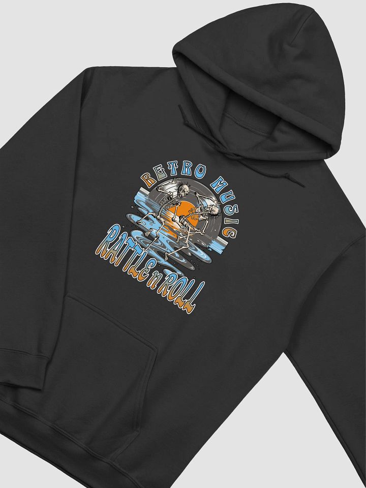 Retro Music Rattle n Roll Skeleton Hoodie product image (2)