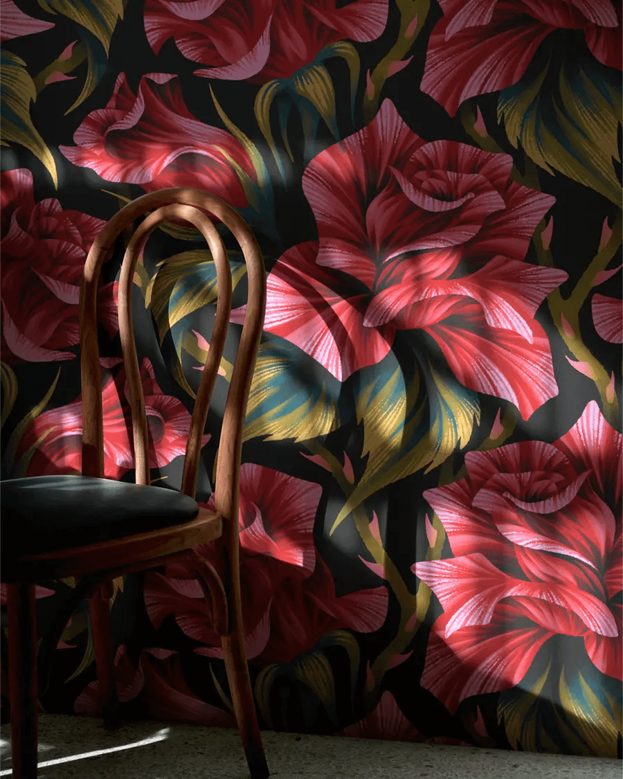 Wallpaper Mockup with Wooden Chair product image (3)