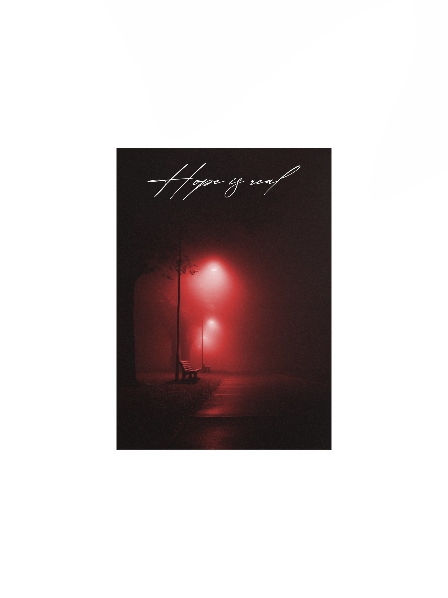 "Hope is real" Handwritten Matte Poster product image (4)