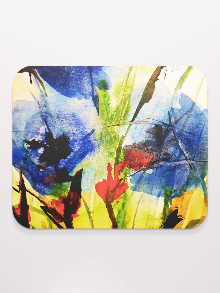 blue watercolour flowers on placemat product image (2)