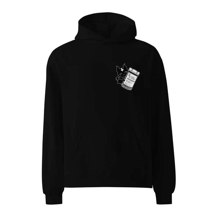 Anti-Sad Pills Oversized Hoodie (Greyscale) product image (2)
