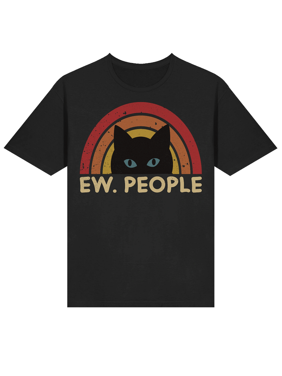 Ew. People Retro Cat Rainbow T-Shirt product image (15)