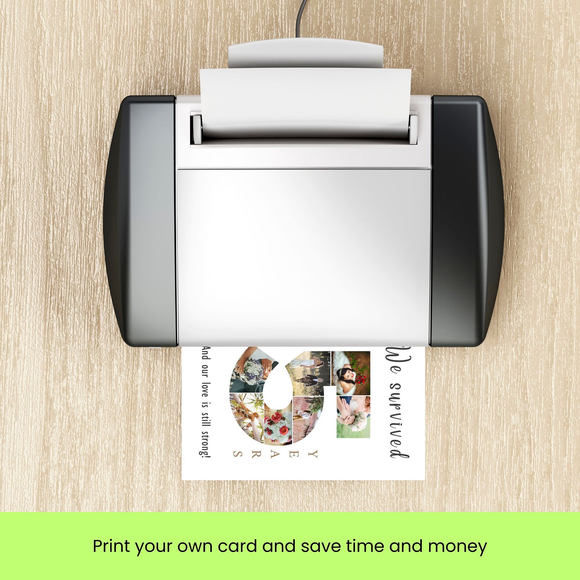 5 Year Anniversary Photo Card Editable Canva Template product image (9)