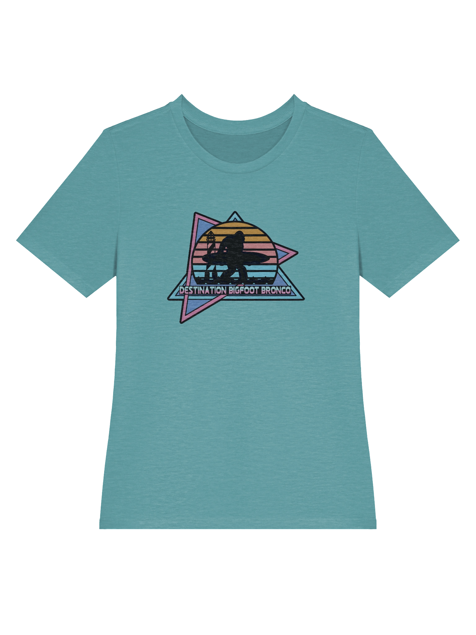 Destination Bigfoot Bronco Retro-Inspired Bella+Canvas Women's Supersoft Relaxed-fit T-Shirt (Multiple Color Options) product image (41)