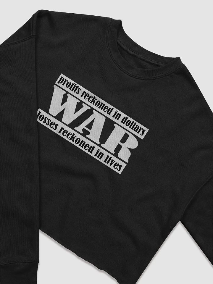 The Cost Of War - Bella+Canvas Women's Fleece Crop Sweatshirt product image (2)