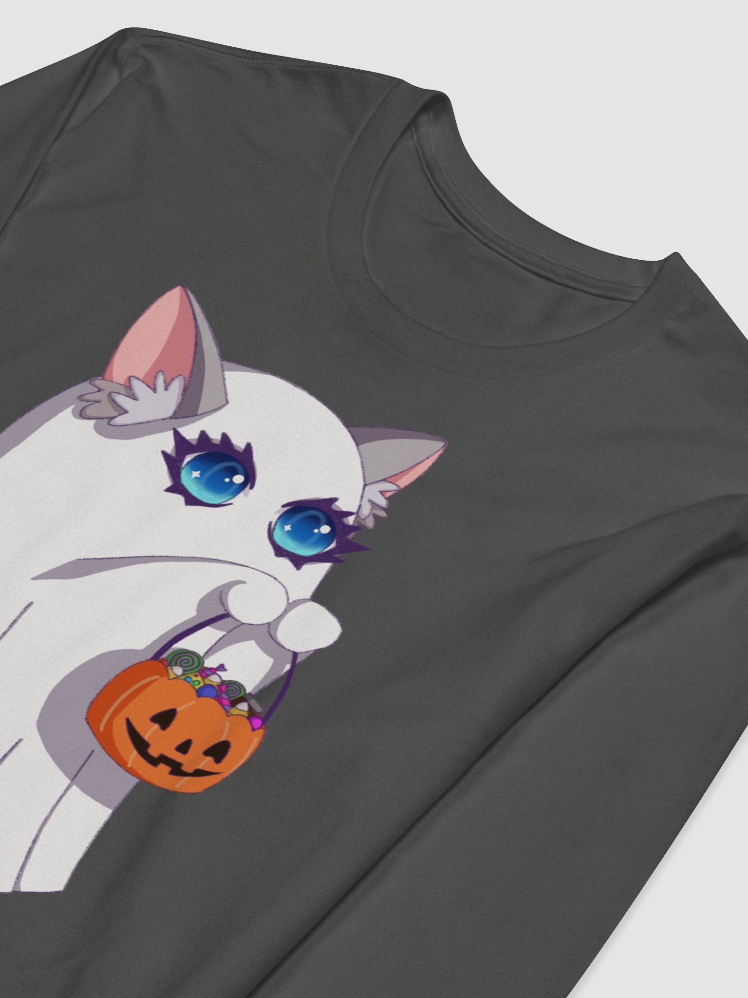 Trick-or-Cat Men's Long Sleeve T-Shirt product image (8)