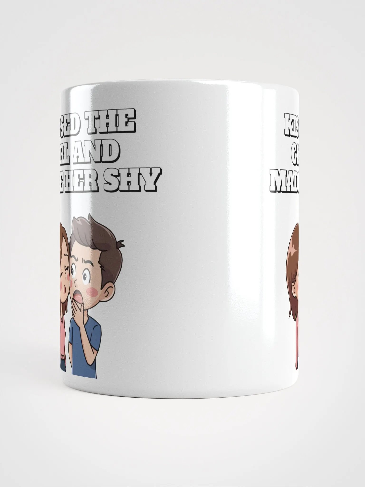 Kissed The Girl And Made Her Shy - Nursery Rhythm Parody White Mug product image (7)