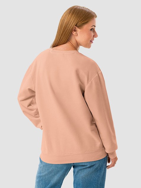 Photo showing Comfort Colors Unisex Garment-Dyed Fleece Crewneck Sweatshir
