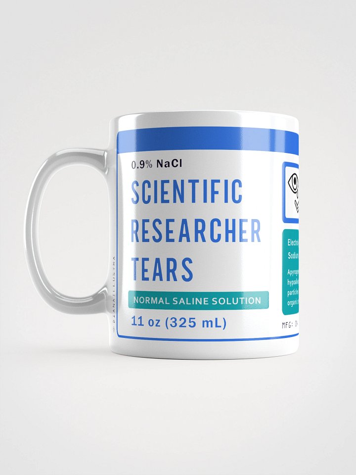 "Scientific researcher tears" Ceramic mug product image (1)