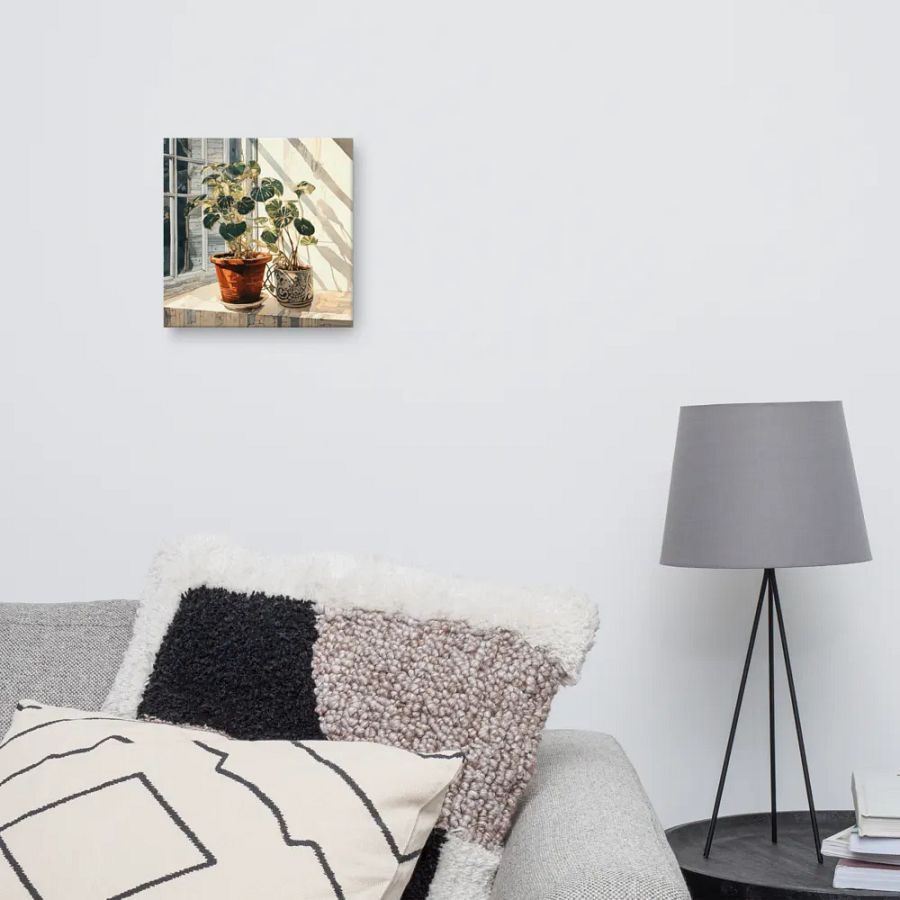 Art2401-10 Potted Plants Still Life - Canvas Print - sm product image (7)