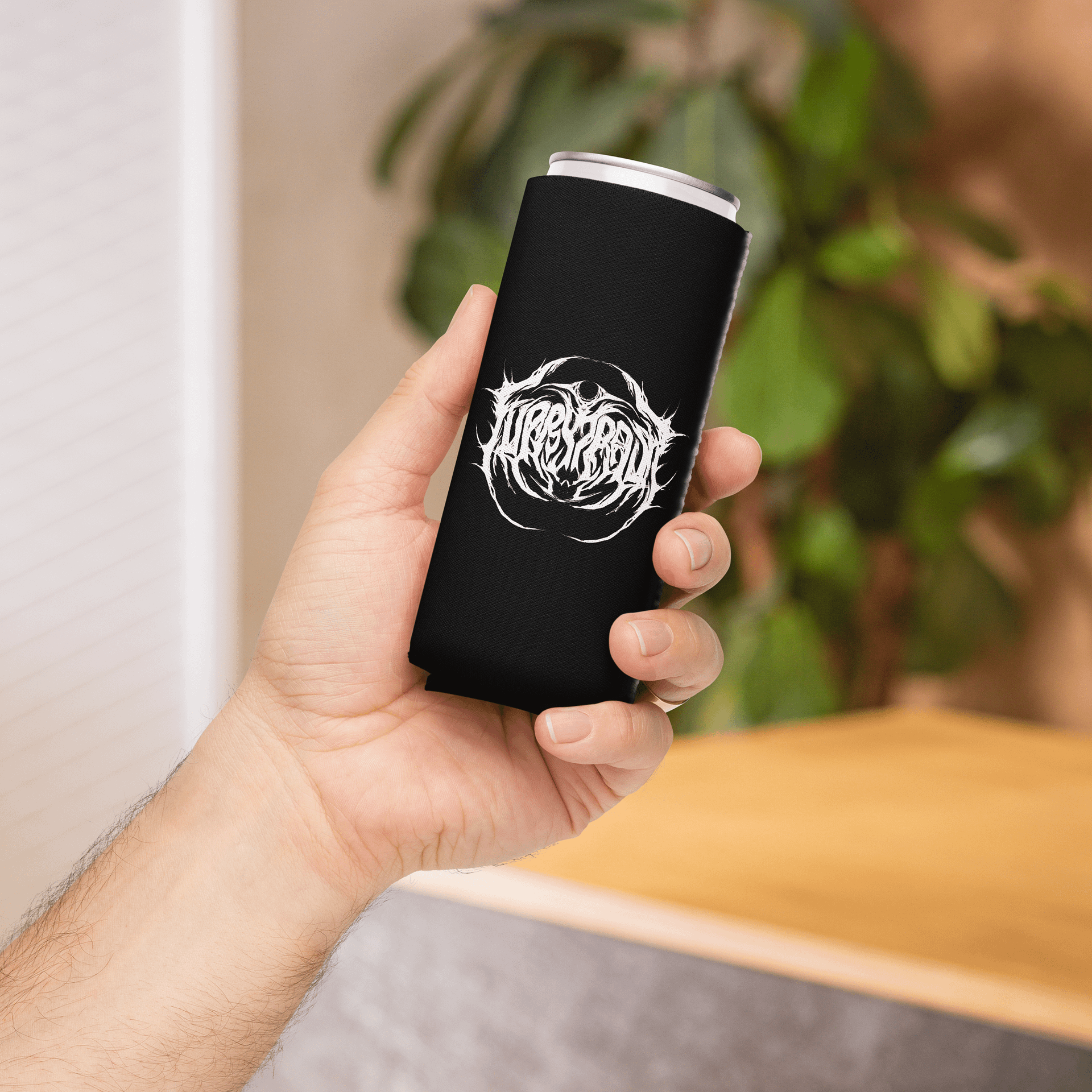 Metal Logo Koozie - White Print product image (13)