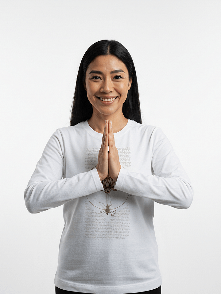 Nam Myoho Renge Kyo Lotus Long Sleeve Tee | Buddhist Shirt product image (1)